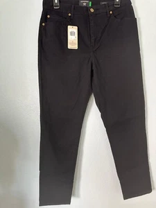 Dockers Waterless Jeans Mens Size 30 Black High Rise Slim Straight Dark Wash - Picture 1 of 9