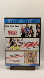 Triple Feature Airheads/The Ringer/Freddy Got Fingered DVD RARE - Imagen 1 de 2