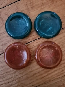 KING'S COURT super checkers Board Game Parts Golden 1989 4 replacement pieces - Picture 1 of 1