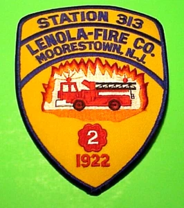 MOORESTOWN NEW JERSEY STATION 313 NJ 5 1/2" FIRE DEPT. PATCH FREE SHIPPING! - Picture 1 of 1
