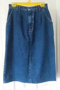 Vivaldi Jeanswear blau Denim Midirock ~ Größe 10 *weich, leicht gebraucht* - Bild 1 von 7