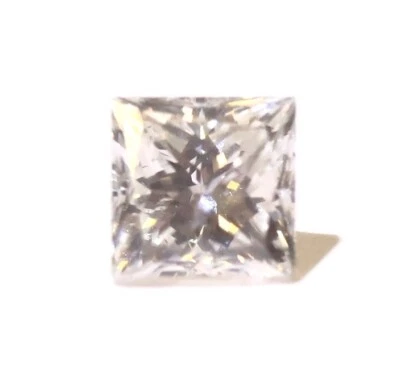 GIA loose certified .83ct SI2 G Rectangular Brilliant Princess Natural Diamond - Image 1 of 4
