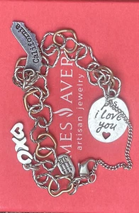 Pulsera James Avery de plata de ley con dije/tamaño mediano - Imagen 1 de 14