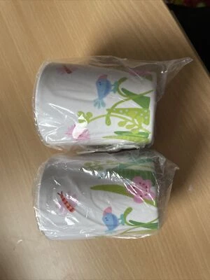 2x Haba Melamin Becher Schmetterling Geschirr Neu - Bild 1 von 4