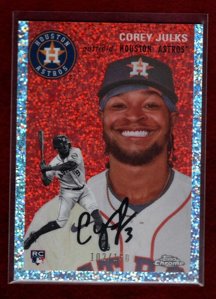 COREY JULKS 2023 TOPPS CHROME PLATINUM SPECKLE REFRACTOR RC LTD 102/150 ASTROS - Image 1 of 1