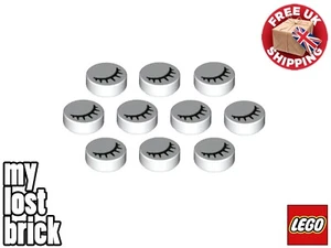 10 x NUEVO LEGO Azulejos Redondos 1x1 con Ojos Cerrados (Parte 98138pb028) + ENVÍO GRATUITO - Imagen 1 de 2