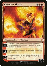 Chandra Ablaze - Near Mint Foil - Zendikar - 120 