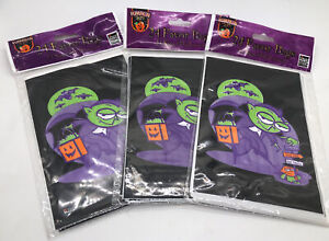 NEW Lot Of 3 Vampire Halloween Plastic Favor Treat Bags 24 ct. By Paper Magic
