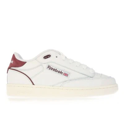 Men's Trainers Reebok Classics Club C Bulc Leather Upper Lace up in White