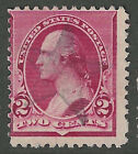 Fancy Cancel "Purple Star" 2 Cent Washington 1890-93 Sc #220 Banknote Us 75A44