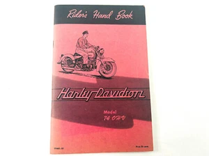 MANUAL DEL CONDUCTOR DE HARLEY PANHEAD OHV NOS 99460-50 - Imagen 1 de 6