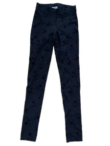 Girls black Jeggings size 14 years star Theme good condition H&M - Picture 1 of 5