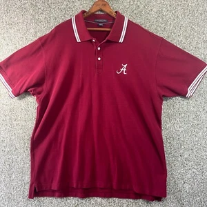 Roll Tide Alabama Polo Shirt MensXXL Red Short Sleeve Chesnut Hill BAMA - Picture 1 of 6