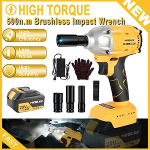 Cordless Electric Impact Wrench Gun 1/2'' High Power Driver For Dewalt Battery - Picture 1 of 14