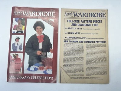 Armario Annie Nº 7 Primer Aniversario Celebración Revista Patrones Tejidos 1986 Foto 1 de 4