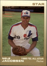 1988 Florida State League All-Stars Star #9 Nels Jacobsen