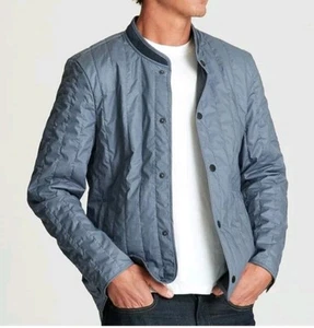 Aether Apparel Mens Drive Jacket Medium Slate Blue Lightweight puffer Jacket - Picture 1 of 8