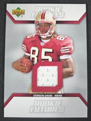 Vernon Davis 2006 Upper Deck Football Rookie Futures Jersey Relic RC RF-VD - Image 1 of 2