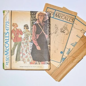 McCall's Vintage Pattern 4773 Misses' Dress or Top, Pants & Bag Size 8 UNCUT - Picture 1 of 5