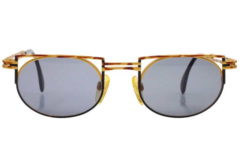 Cazal 759/3 477 Gold Tortoise Round Metal Vintage Germany Sunglasses 51-21-140mm - Image 1 of 4