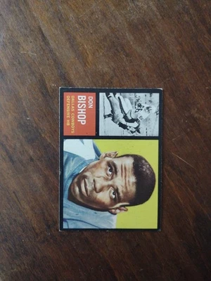 1962 Topps #46 SP Don Bishop Rookie Dallas Cowboys No Creases C - Image 1 of 2