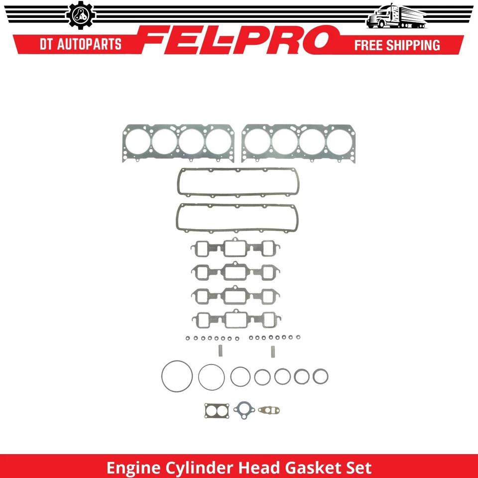 For 1964-1971 Oldsmobile 442 Engine Cylinder Head Gasket Set Fel-Pro 1965 1966 - Image 1 of 1