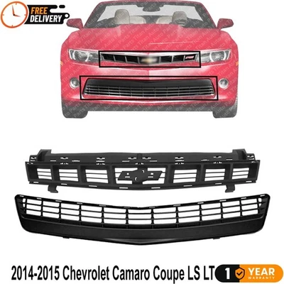Front Bumper Upper Grille & Lower Grille 2014-2015 Chevrolet Camaro LS/LT Foto 1 de 4