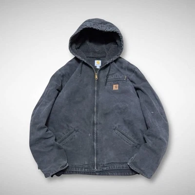 Chaqueta Carhartt Mexicana Detroit Parka Chaqueta Pato Negra Desteñida Para... - Imagen 1 de 4