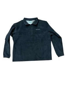 Columbia Omni-Heat Thermal Comfort Men's XXL Black  1/4 Zip Fleece - Picture 1 of 10