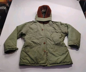 Vintage Polo Ralph Lauren B-11 Parka Military Flight Coat Mens Large Olive Green - Picture 1 of 22