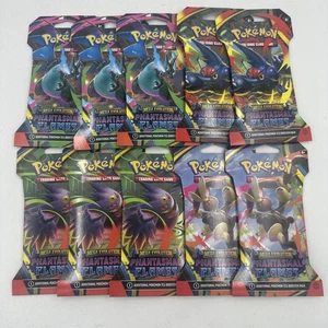 Pokemon TCG Mega Evoluzione Fiamme Fantasmali 10x Set Booster Pack Manicato NUOVO - Foto 1 di 3