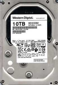 WD101EDBZ-11B1DA0 S/N: VCK3L WESTERN DIGITAL 10TB THAILAND FEB 2022 - Picture 1 of 2