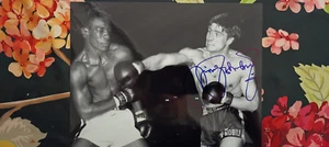 Foto firmada por Nino Benvenuti 8 x 10 boxeo Salón de la Fama prueba fotográfica - Imagen 1 de 3