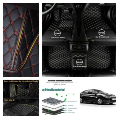 For Audi Q3 Q5 Q7 R8 TT 2005-2023 Car Floor Mats Carpets Custom Waterproof Mats Foto 1 de 4