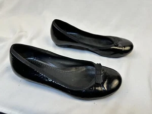 Clarks Damenschuhe 7 Slipper flache Schuhe bequem schwarz Leder - Bild 1 von 5