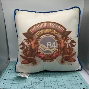 VINTAGE 1984 WORLD'S FAIR SOUVENIR PILLOW Margo Enterprises - Picture 1 of 7