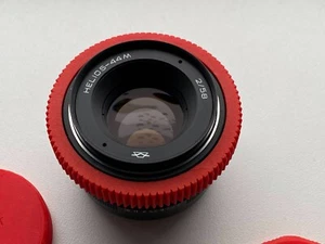 Sowjetische UdSSR Helios 44M 58 mm F/2.0 Prime Objektiv Custom Anamorphic ROT - Bild 1 von 8