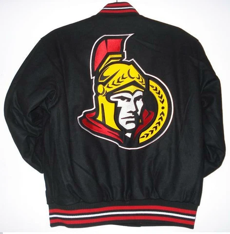 NHL Ottawa Senators Wool Reversible Jacket JH Design Black Cover