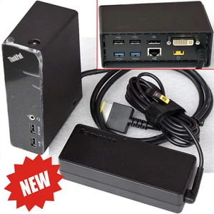 Nip Lenovo Docking Station One Link pro Dock Ss USB WITH POWER SUPPLY DVI VGA - Picture 1 of 1