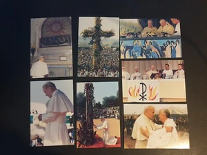 Lotto 7 Cartoline Papa Giovanni Paolo II Visita in Francia (BL47) - Picture 1 of 1