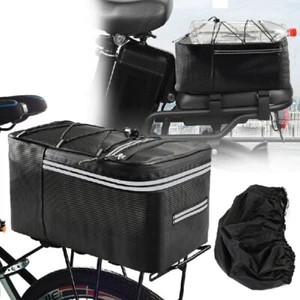 Bolsa de asiento trasero para bicicleta Bicicleta Bicicleta Ciclismo Alforja 12L Impermeable Bolsa Reflectante Reino Unido - Imagen 1 de 12