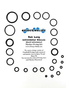 Bob Long Intimidator Gen3 Paintball O-ring Kit de Oring x 4 reconstrucciones/kits - Imagen 1 de 1