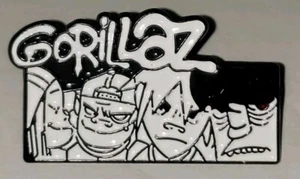 Gorillaz Metal Enamel Brooch Hat Lapel Pin Alternative Rock Band Merch - Picture 1 of 7