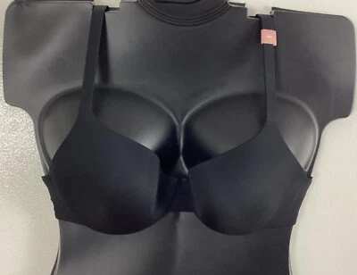 Sujetador 38C 44D Cacique Lane Bryant True Embrace Demi Poliamida NEGRO Plus Nuevo Sin Etiquetas Foto 1 de 4