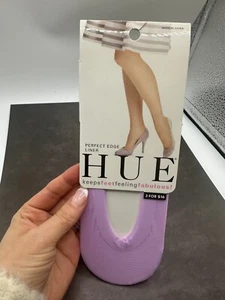 Hue Perfect Edge Liner No-Show Socks – Violet Tulle – NWT 💜✨ - Picture 1 of 3