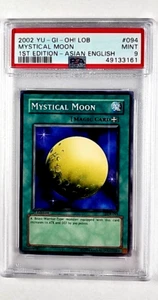 2002 Yu-Gi-Oh! Legend Blue Eyes Mystical Moon 1st Edition PSA 9 *Only 1 Higher* - Picture 1 of 3