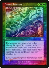 Weird Harvest FOIL Onslaught PLD Green Rare MAGIC THE GATHERING CARD ABUGames
