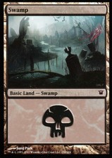 Swamp Foil Version 3 | EX | Innistrad | Magic MTG