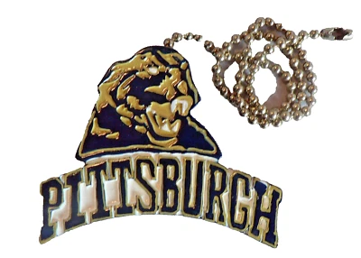 PITTSBURGH PITT PANTHERS FÚTBOL BALONCESTO VENTILADOR DE TECHO CADENA DE TRACCIÓN NUEVO Juego de 2 Foto 1 de 2