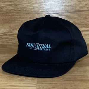 Vintage FARMUTUAL INSURANCE K-Products Snapback Trucker Hat Cap - MADE IN USA - Picture 1 of 8